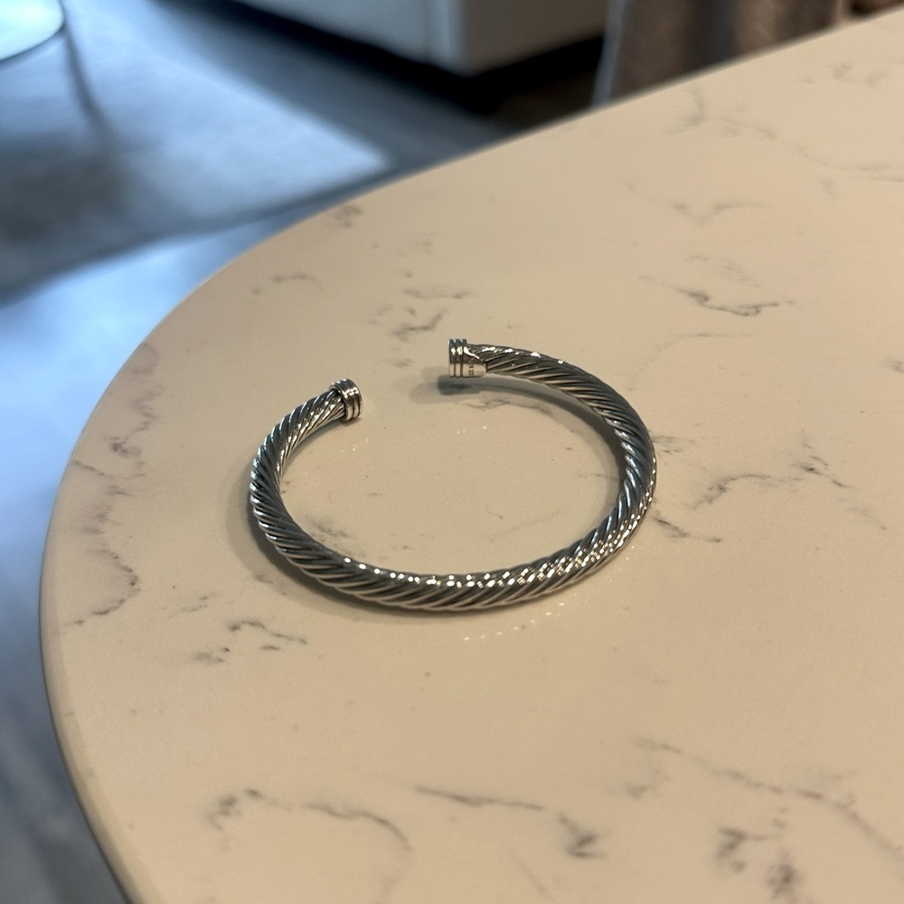 Silver Twisted David Yurman Cable Bracelet